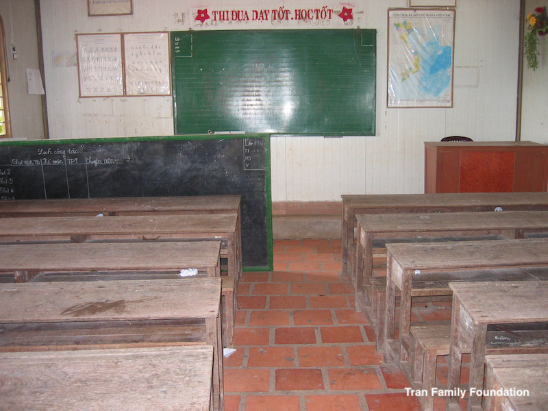 Photo of classroom in rural Vietnam